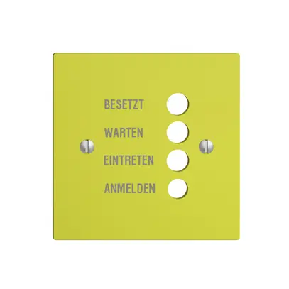 Plaque frontale EDIZIOdue lemon allemand 