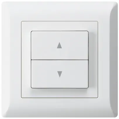 Pulsante per tapparelle INC kallysto.line con 2 tasti di comando bianco 