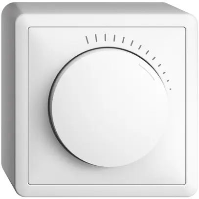 Regolatore di velocità AP EDUE 230VAC, 1 fase, 20…400VA, 74×74mm, bianco 