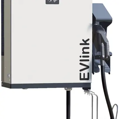 Stazione di carica EVlink EVD1S24T0B 24kW modo4 Combo2 cavo 3.5m, RFID 