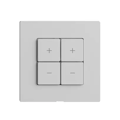 Abdeckset zu Dimmer 2K/4T Edue Wiser hellgrau 