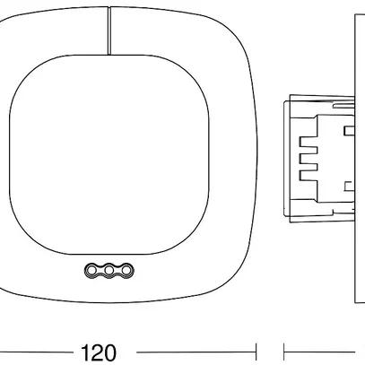 Rilevatore di presenza INS Steinel Quattro PIR COM1 360° h=2.8m 16m²+49m² 