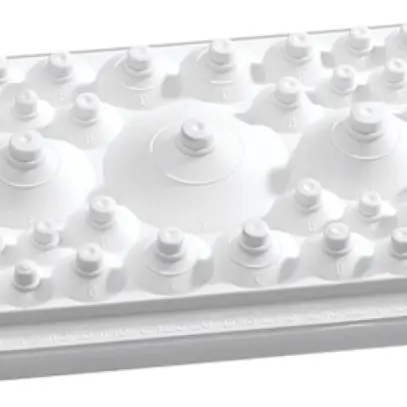 Plaque passe-câbles Hager Univers 240×30×30mm 46 ouvertures de prise de jonction 