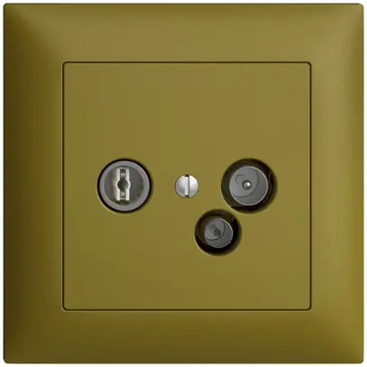 Presa antenna INC TV-R-dati DD15 5…65MHz EDIZIOdue olive 