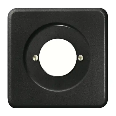 Kit frontale INC nero per interr.a chiave, s.incisione 