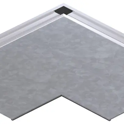 Angle plat tehalit BKB supérieur intérieur pour canal de sol 300×448×3mm 