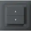 Pulsante per tapparella INS kallysto antracite 