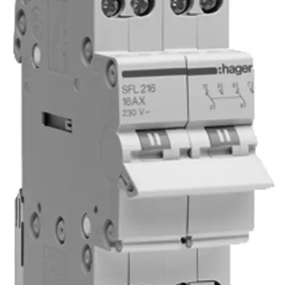 Inverseur AMD Hager SFL 32A 230V 0 fermeur 0 ouvreur 2 inverseur 2UM 