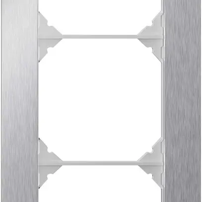 En-tête ENC EDIZIO.liv prestige SNAPFIX® 3×1 214×94mm acier chromé poncé 