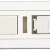 Boîte cat.6 FLF 2p.1RJ45/s blanc 