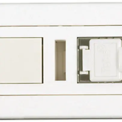 Boîte cat.6 FLF 2p.1RJ45/s blanc 