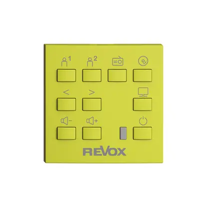 Kit montaggio EDIZIOdue F per Voxnet con 10 tasto & finestra IR, lemon 