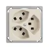 Prise INC 3×T23 16A EDIZIOdue crema, avec bornes enf. 