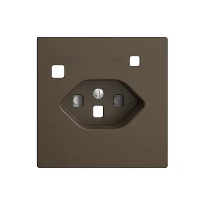 Kit frontal EDIZIOdue pour prise FI F, T23, shutter, coffee 