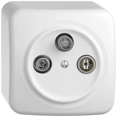 Prise antenne AP TV-R-SAT STANDARDdue SNAPFIX® DB53 prise de dérivation bc 