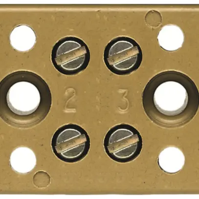 Barrette de bornes Weidmüller BK 4 CRN connexion à vis 4mm² 4L 22mm jaune 
