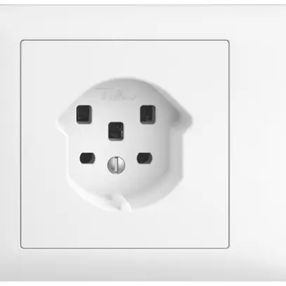 Prise INC EDIZIOdue T25 16A blanc 53mm bornes enf.. 