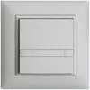 Poussoir ENC KNX 1× EDIZIOdue colore gris clair RGB avec LED avec insert papier 