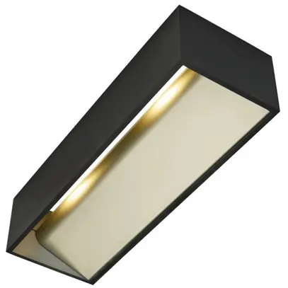 Applique LED SLV LOGS IN L 17W 1100lm 3000K 300×100×70mm noir/or 