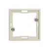 Frontplatte EDIZIOdue crema, für Signallampe flach 