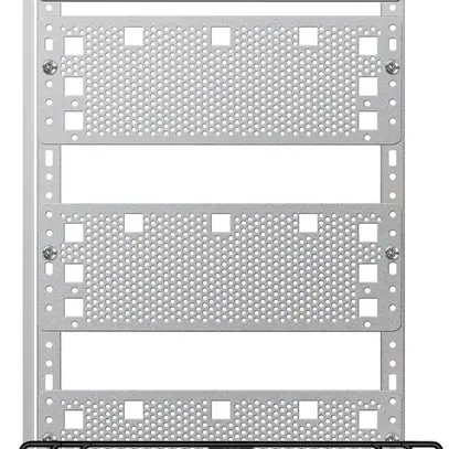 Mediafeld ABB, für Kleinverteiler Leerschränke, 1 feldrig, 3 Reihen Bauhöhe 00 