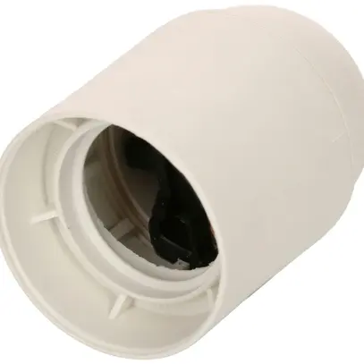 Portalampada E27 materiale sintetico M10×1 bianco liscio 
