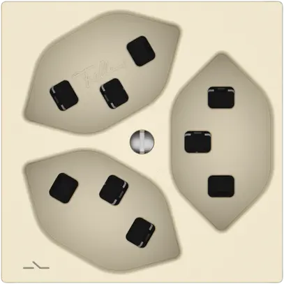 Presa EDIZIO.liv SNAPFIX® 3×T23 1×S cr 