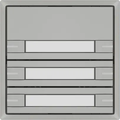 Pulsante universale EDIZIO.liv UNI SNAPFIX® c.LED RGB 3× com.2T targ.grc 