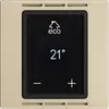 Thermostat d'ambiance EDIZIOdue F vanille, avec écran, chauff.sol&conv. 