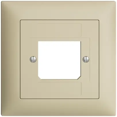 Kit frontale EDIZIOdue vanille 88×88mm 1×TT 3×RJ 