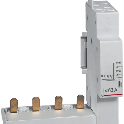 Élément de connexion Legrand DX3, pour alimentation du dessus, 4P (3P+N) 63A 1UM 