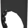 Porte-plaquette EAO45 noir pour pl.27×12.5mm, à coller 