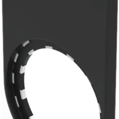 Porta-placchetta EAO45 nero per pl.27×12.5mm, a incoll. 