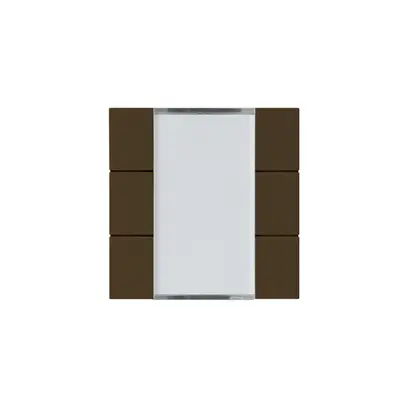 Kit frontal Hager kallysto 6×KNX systemlink/easylink brun 