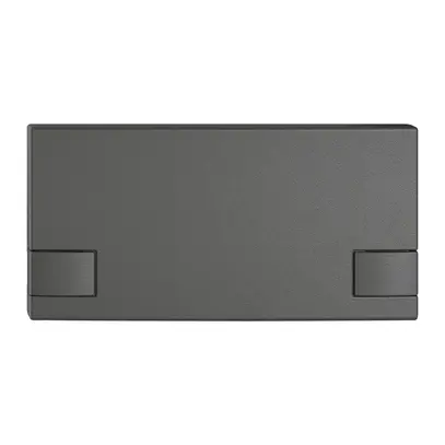 Poussoir 1/2 EDIZIO.liv KNX et UNI a.SNAPFIX® sans LED commande à 2 touches grf 