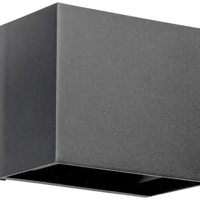 Applique LED DOTLUX BEAMO 10W 900lm 830 IP66 direct/indirect 120×97mm anthracite 