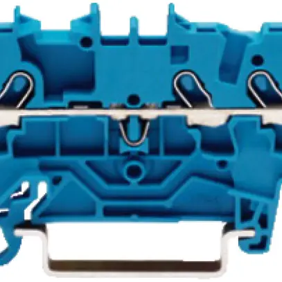 Morsetto di passaggio WAGO Top Job-S 1.5mm² 3L blu serie 2001 