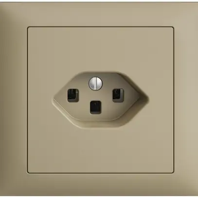 Prise INC EDIZIOdue T23 16A sand, avec bornes enf. 