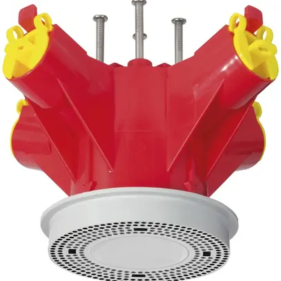 Tassello p.lampada MT Crallo-Star Ø60×90mm c.anello d.montagg.Ø45mm 4×M20/M25 ro 