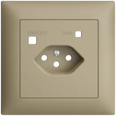 Kit frontal EDIZIOdue pour prise FI FMI, T13, sand 