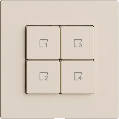 Pulsante scena 4 scene/4T WLAN Edue Wiser crema 