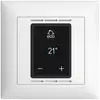 UP-Raumthermostat EDIZIOdue FMI weiss mit Display, Fussboden- und Raumregler 