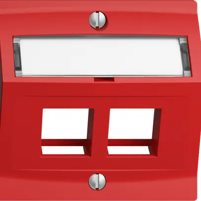 Kit de montage EDIZIOdue F, avec capot de sortie oblique, pour 2×Keystone, berry 