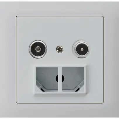 Prise multimédia INC kallysto R-TV boîte INC G3 montage T 11dB 2GHz gris clair 