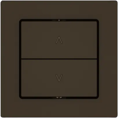 Contact pour stores EDIZIO.liv SNAPFIX® 10A 250V 2 touches 1 canal br 