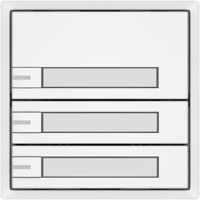 Pulsante KNX RGB EDIZIO.liv SNAPFIX® sensore temp.RGB-LED targ.3× com.1T bi 