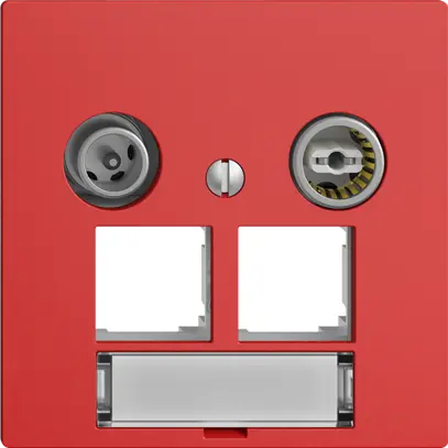 Prise multimédia EDIZIOdue F EASYNET 11dB, p.2×RJ45 S-One, berry 