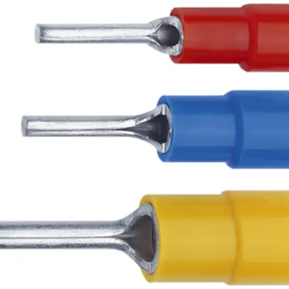 Capocorda pressione a perno 1…2.5mm² Cu-Sn blu isolato 