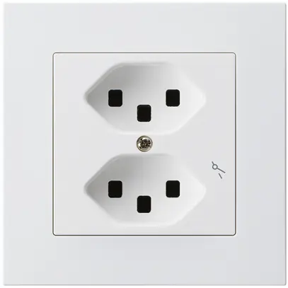 Presa INC Hager kallysto.pro 2×T23 1×S C bianco ultra 