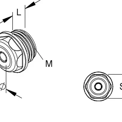 Passe-câble M16 avec Membrane gris 6…8mm fermé 